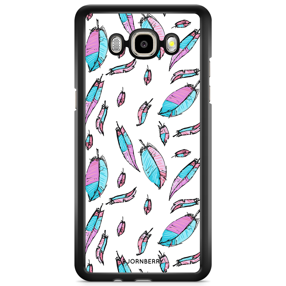 Samsung Galaxy J5 (2015) Case - Pink/Blue Feathers