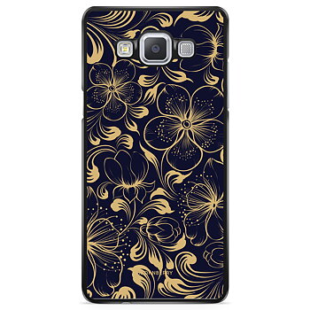 Samsung Galaxy A5 (2015) Case - Dark Blue Flowers