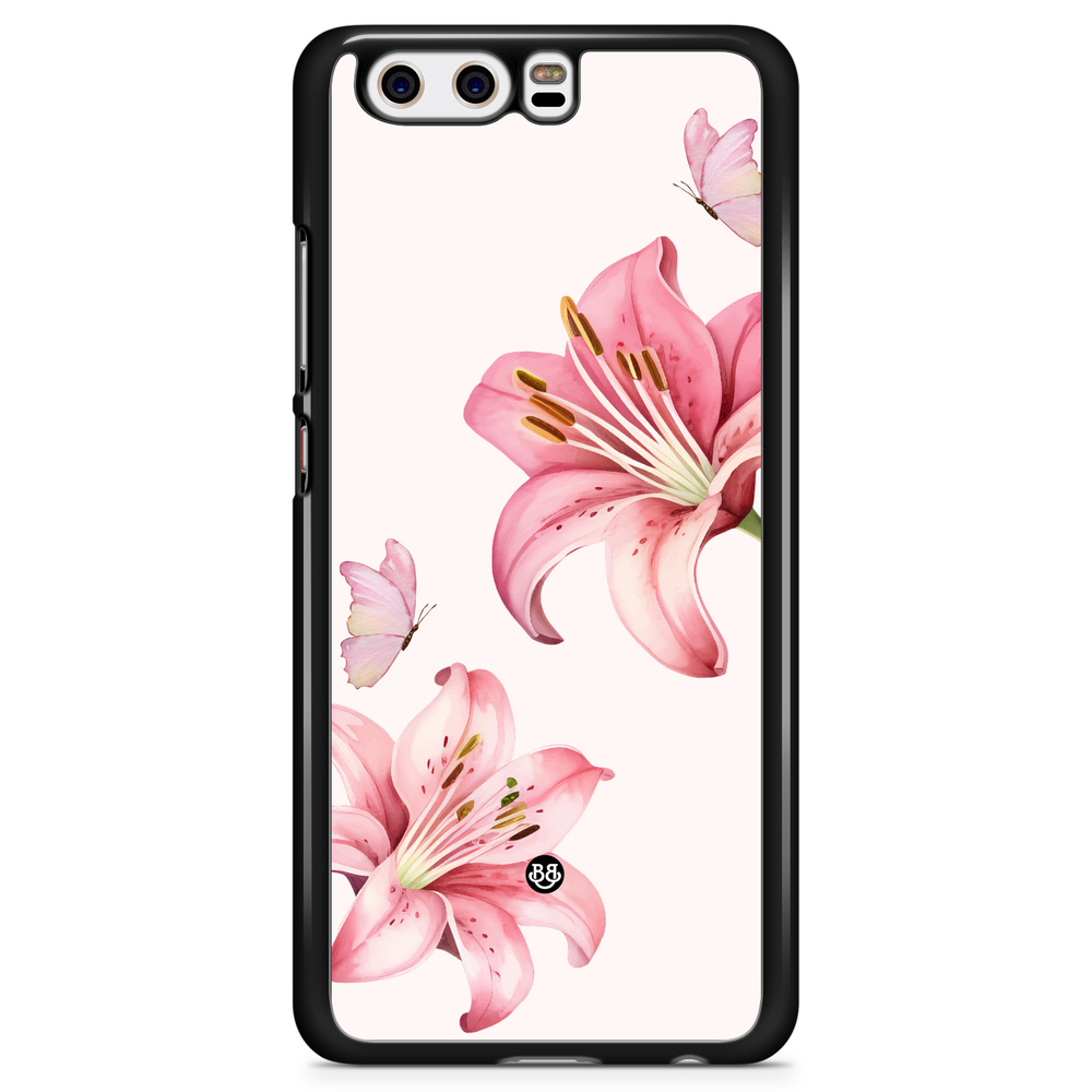 Huawei P10 Plus Case - WILD BLOOM - Pink Lily