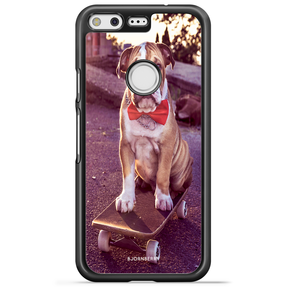 Google Pixel Case - Bulldog skateboard