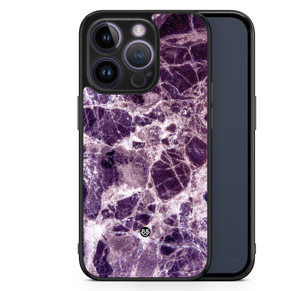 iPhone 14 Pro Case - Purple Marble