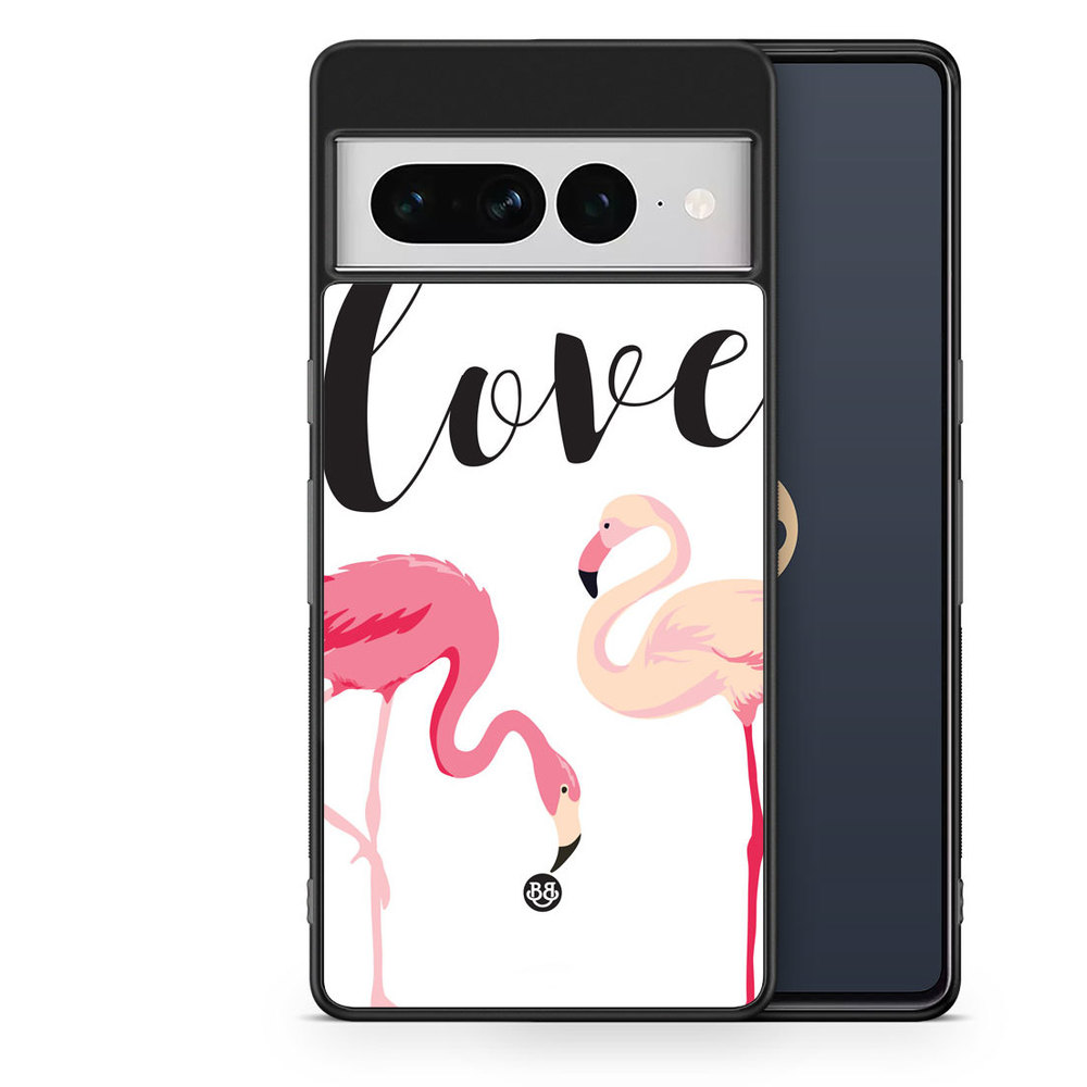 Google Pixel 7 Pro Case - Love Flamingo