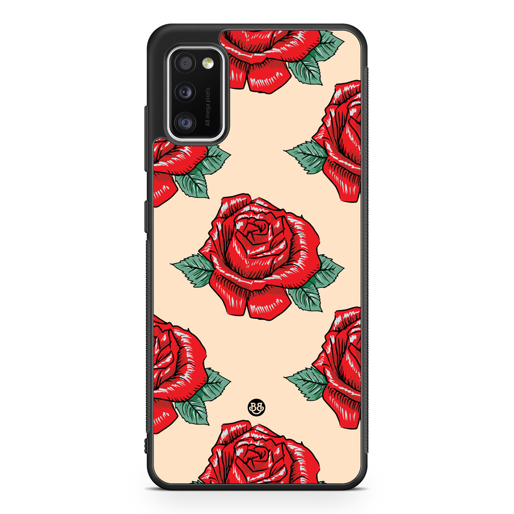 Samsung Galaxy A41 Case - Rose Pattern