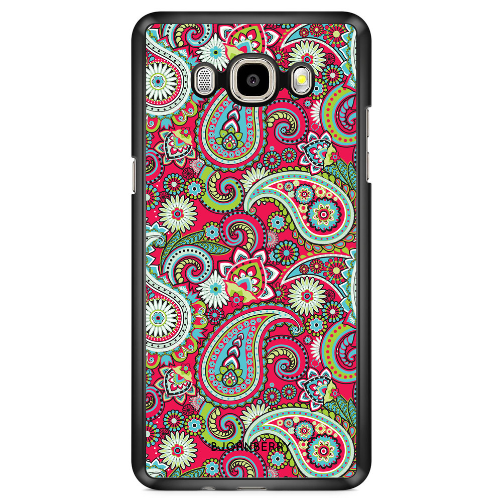 Samsung Galaxy J7 (2016) Case - Red Paisley