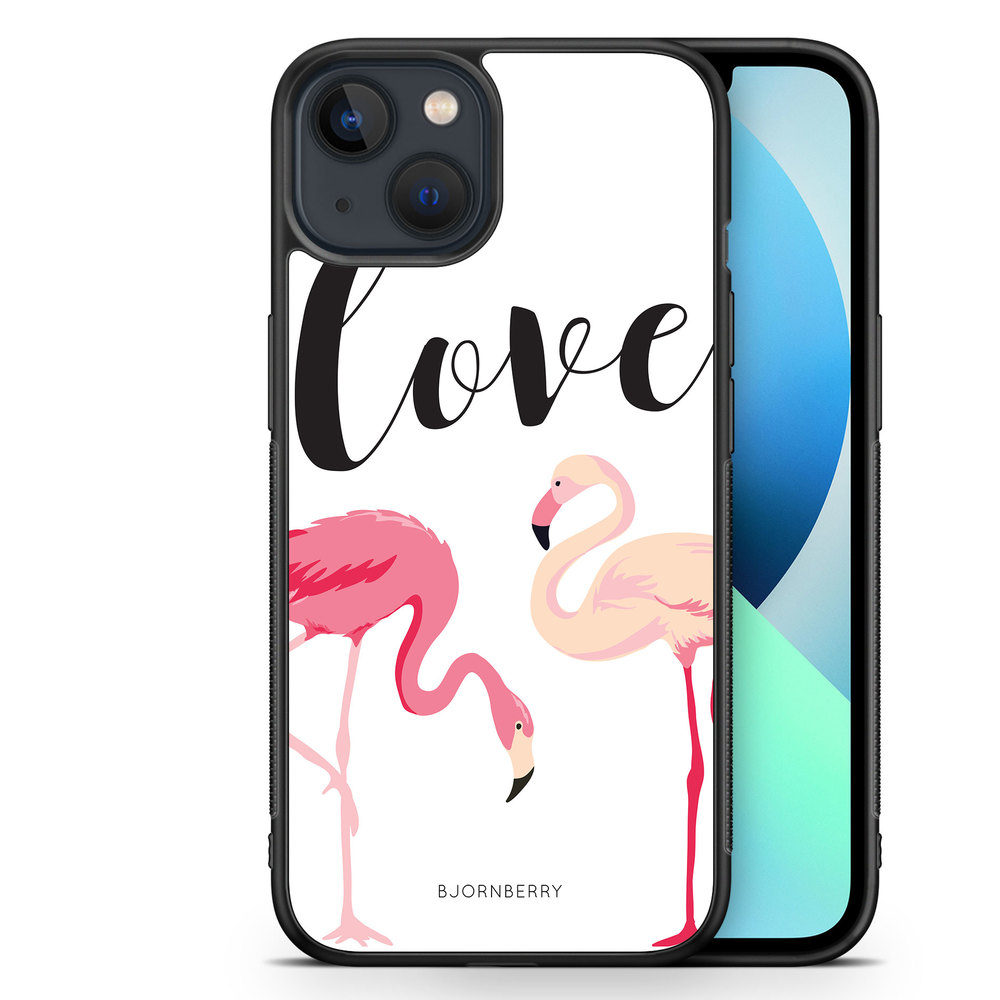 iPhone 13 Mini Case - Love Flamingo