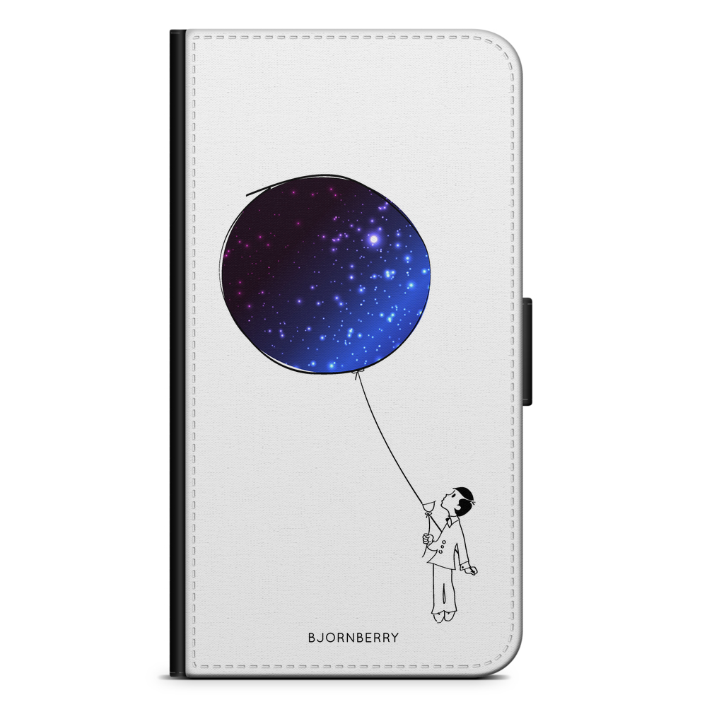 Samsung Galaxy A12 Plånboksfodral - Rymd Ballong | Mobilskal & Mobilfodral BJORNBERRY