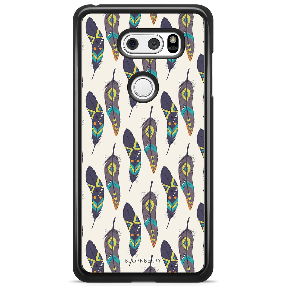 LG V30 Case - Ethnic Feathers