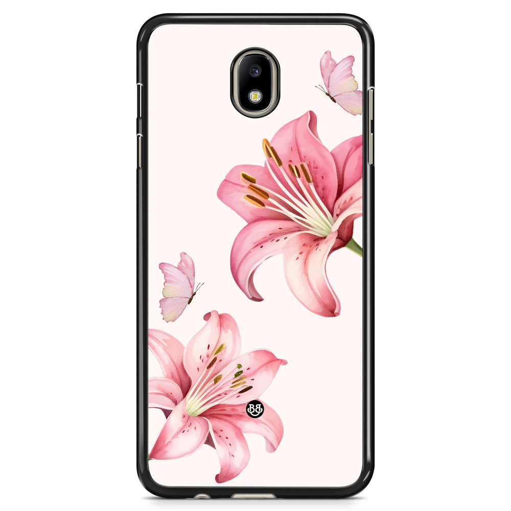 Samsung Galaxy J7 (2017) Skal - WILD BLOOM - Pink Lily