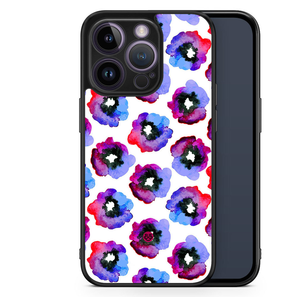 iPhone 14 Pro Case - Violet Flowers