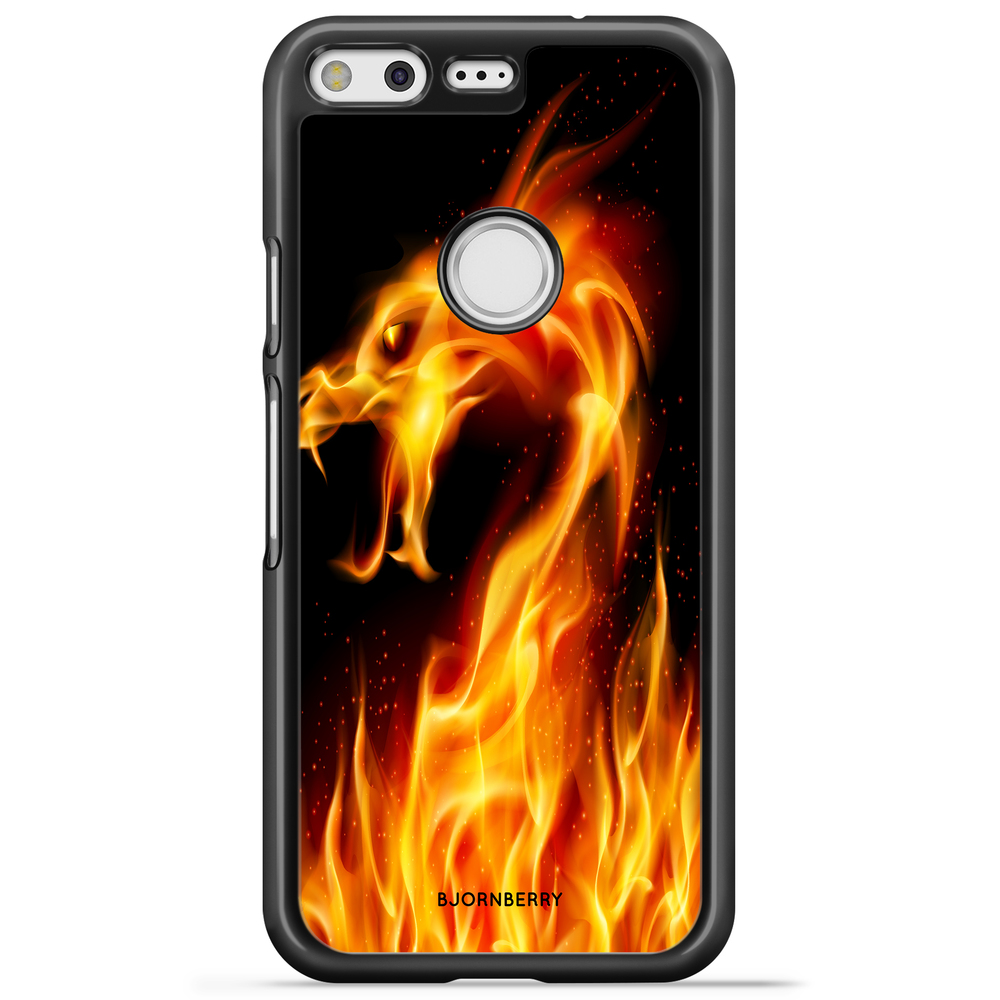 Google Pixel Case - Flames Dragon