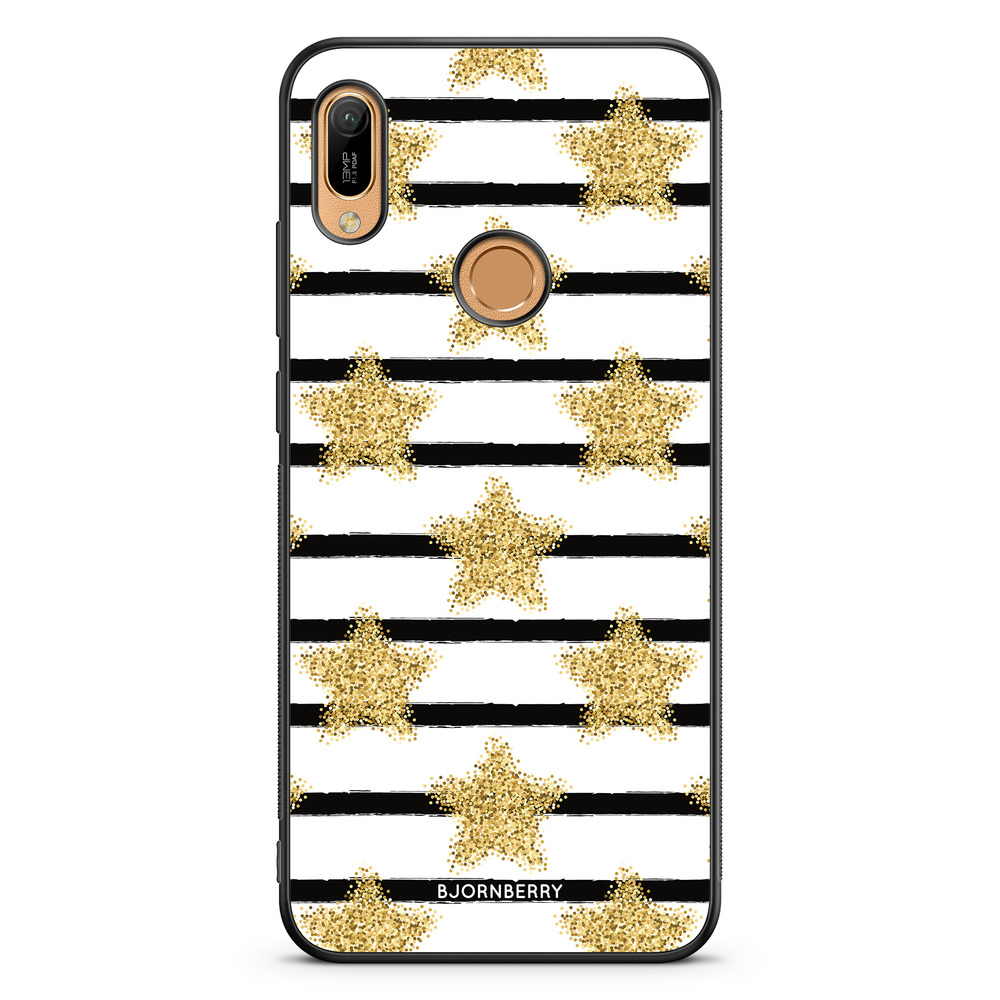 Huawei Y6 2019 Case - Gold Stars