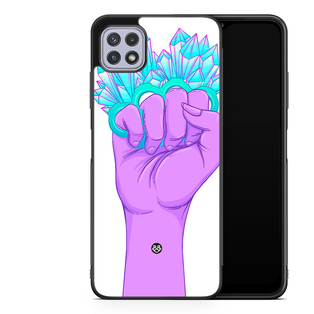 Samsung Galaxy A22 4G Case - Crystal Knuckles