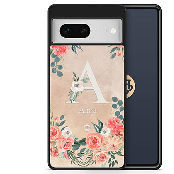 Google Pixel 7 Custom Skal - Monogram Sand