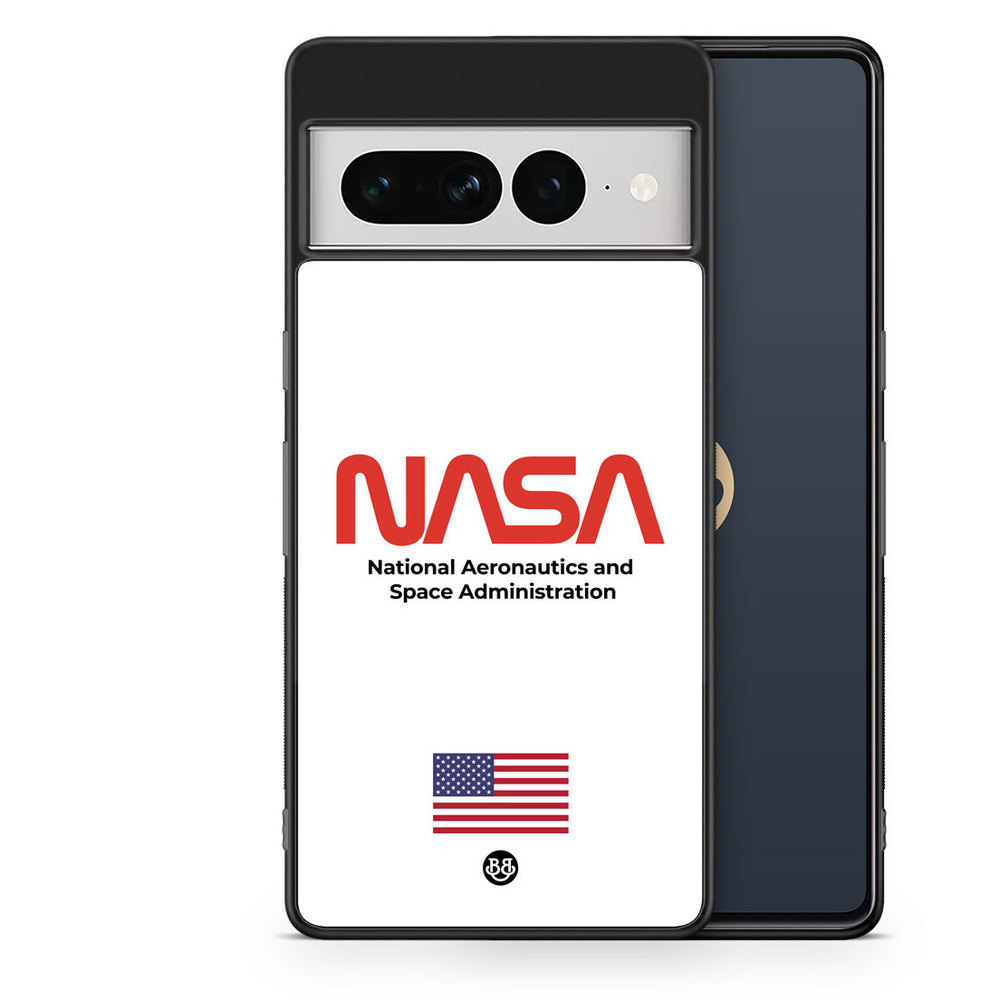 Google Pixel 7 Pro Case - NASA Worm White