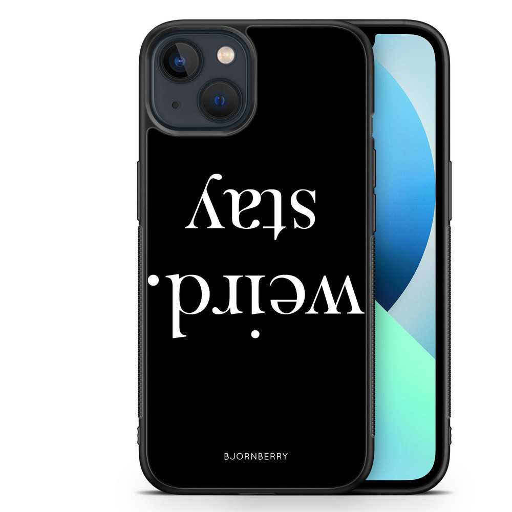 iPhone 13 Mini Case - STAY WEIRD White