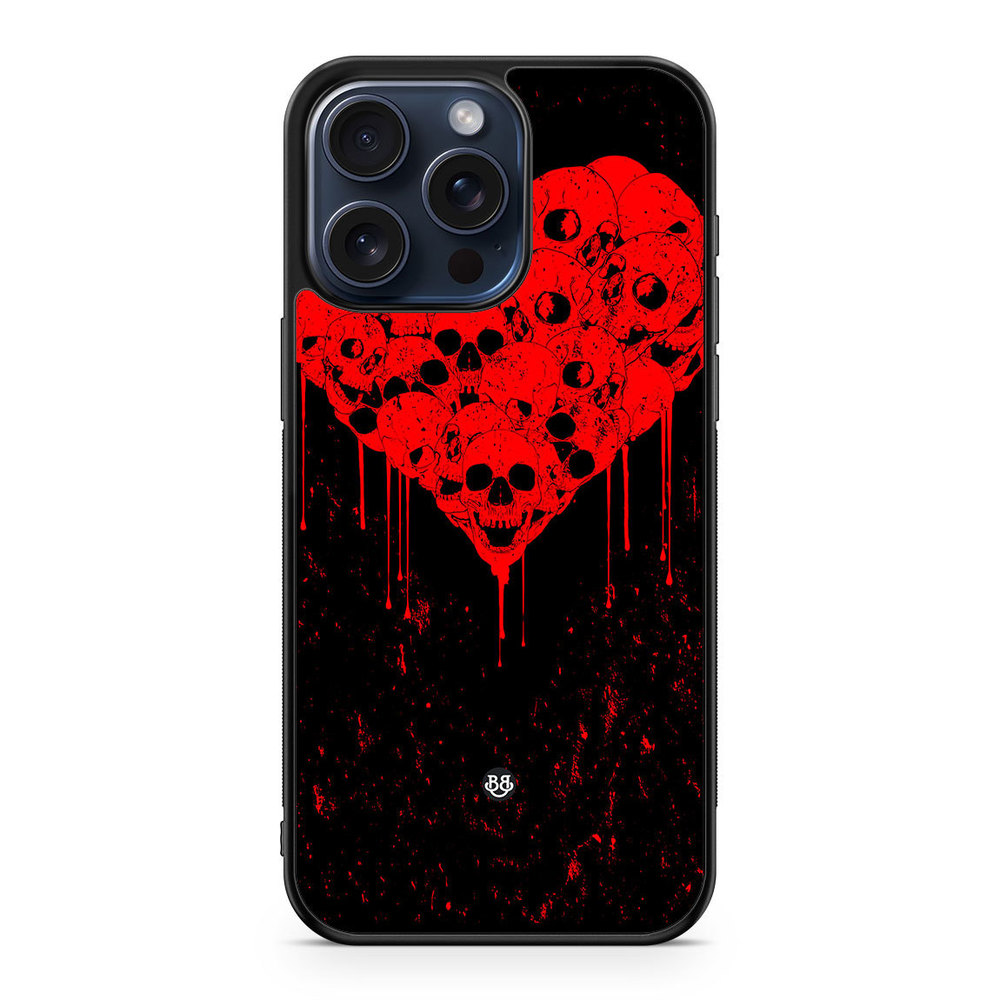 iPhone 15 Pro Max Case - Skull Heart