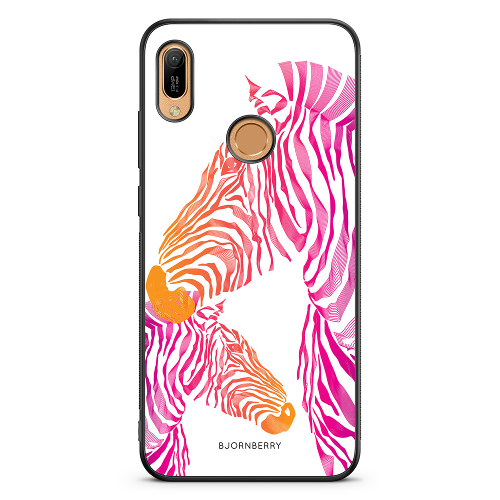 Huawei Y6 2019 Case - Pink Zebras