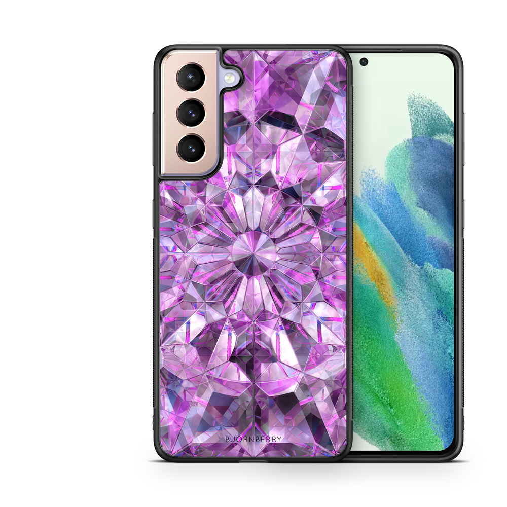 Samsung Galaxy S21 FE 5G Case - Purple Crystals