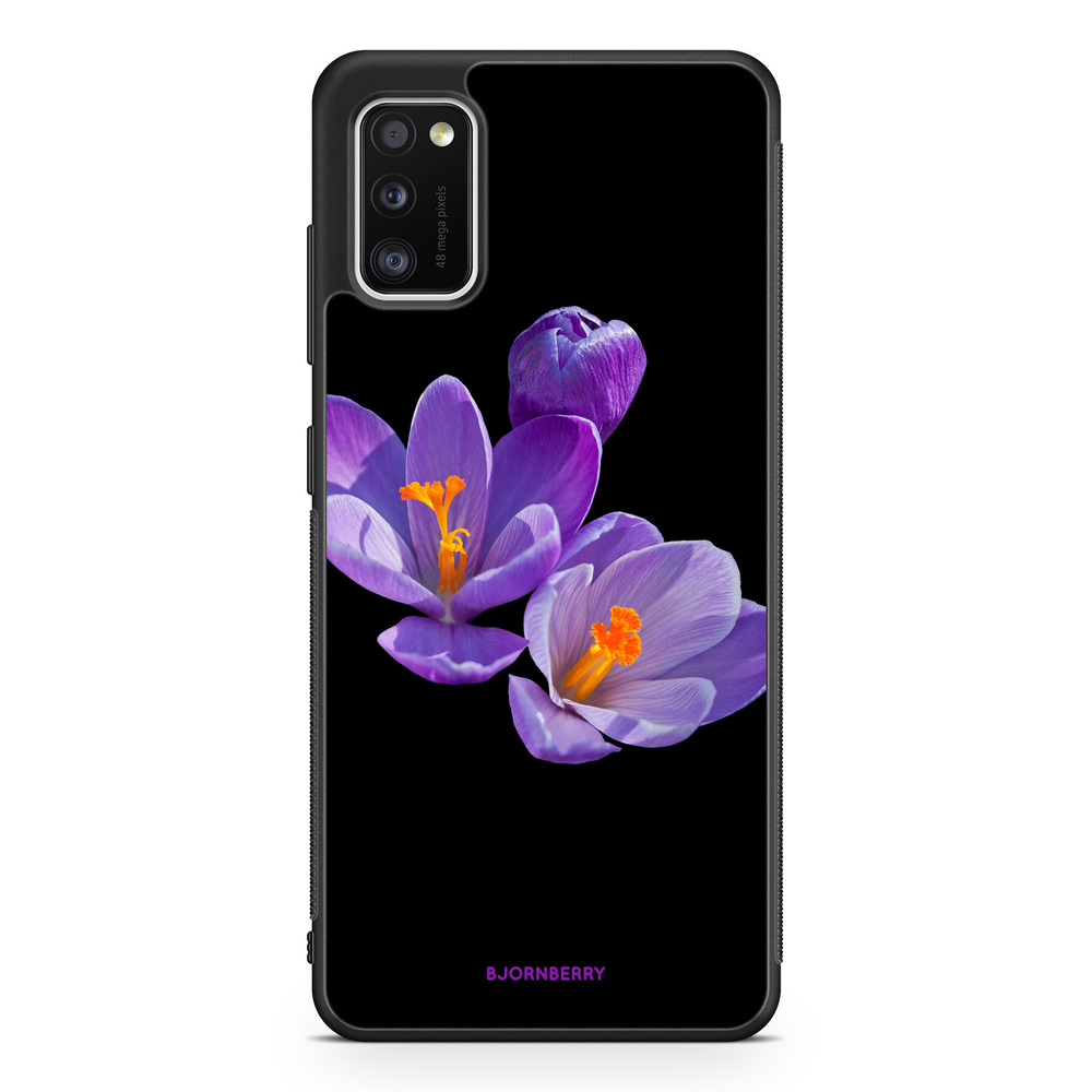 Samsung Galaxy A41 Skal - Lila Blommor