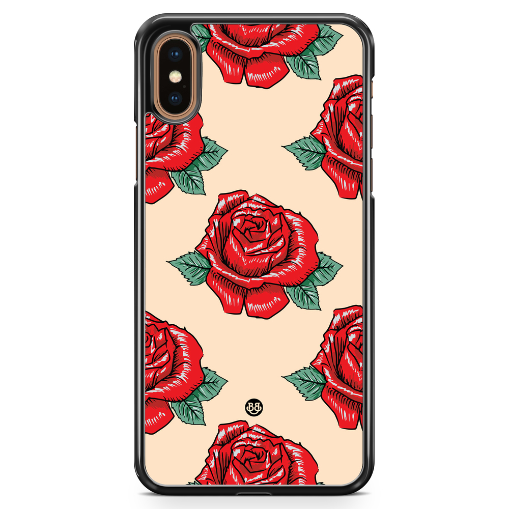 iPhone XS Max Case - Rose Pattern