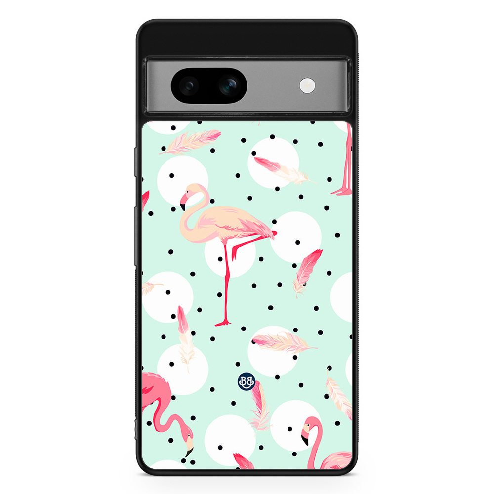 Google Pixel 7a Case - Flamingos