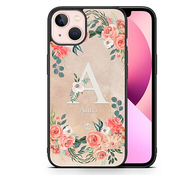 iPhone 13 Custom Skal - Monogram Sand