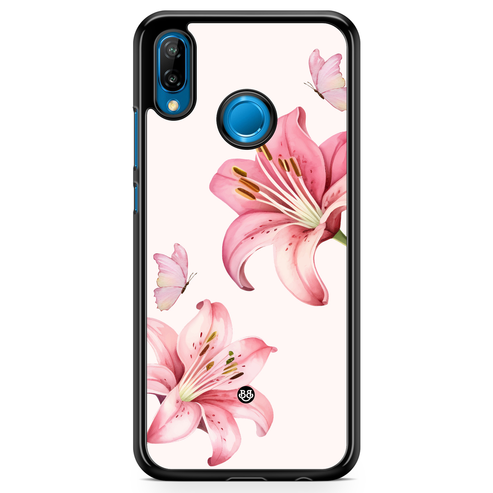 Huawei P20 Lite Case - WILD BLOOM - Pink Lily