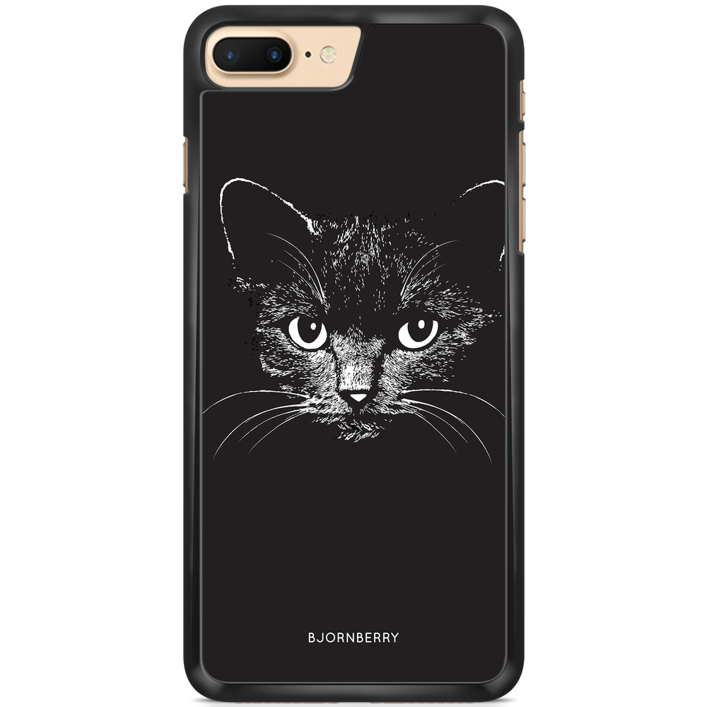 iPhone 7 Plus Case - Black/White Cat