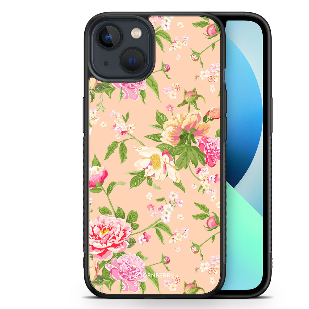 iPhone 13 Mini Case - Peony Flowers