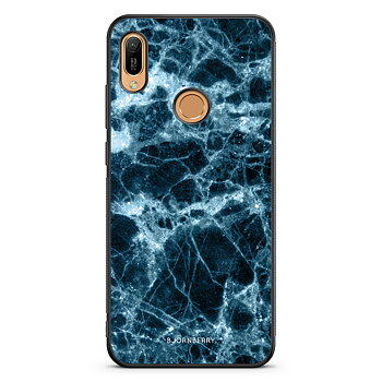 Huawei Y6 2019 Skal - Blå Marmor