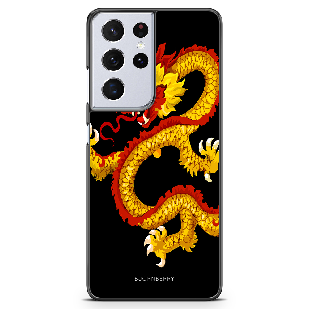 Samsung Galaxy S21 Ultra Case - Yellow Dragon