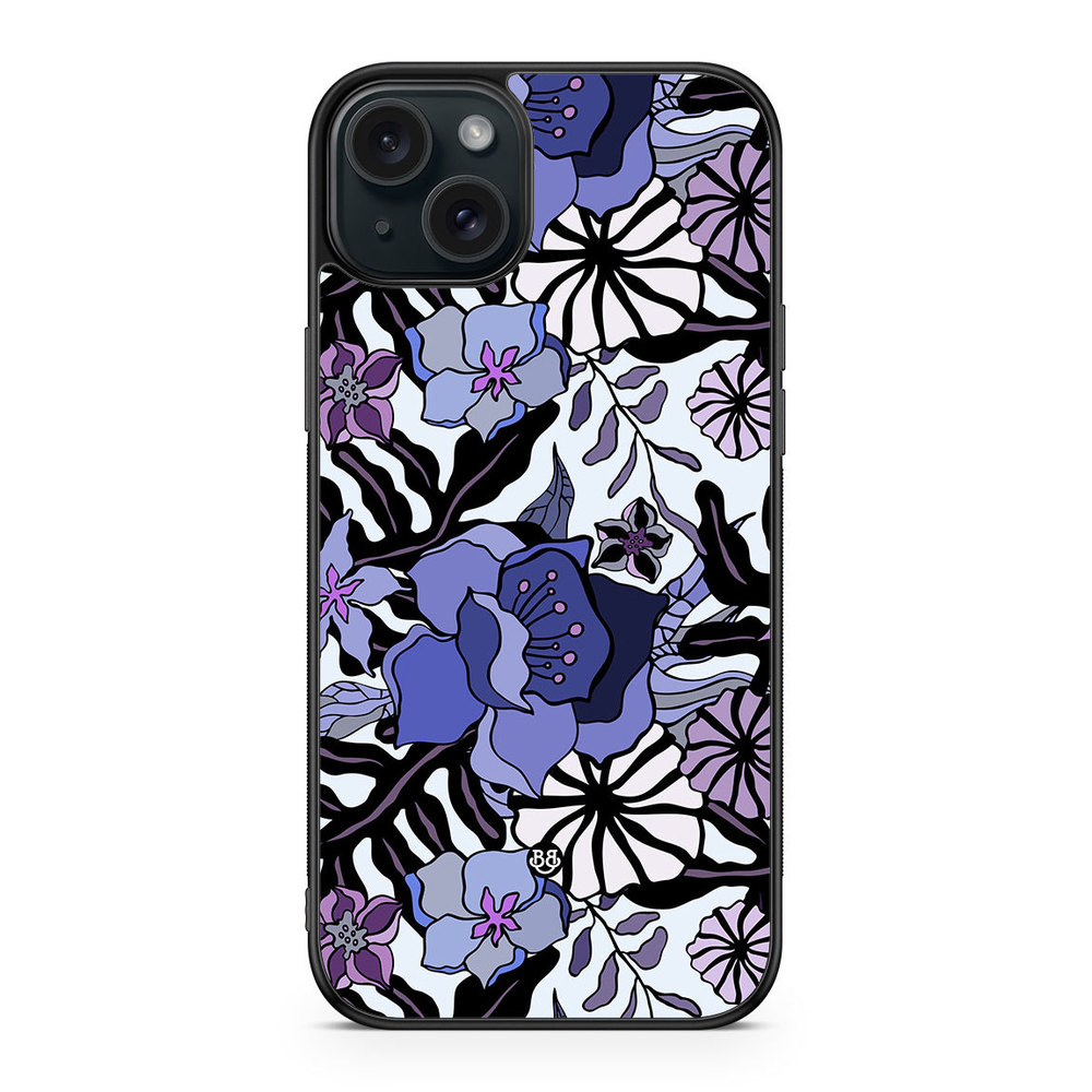 iPhone 15 Plus Case - Purple Flowers