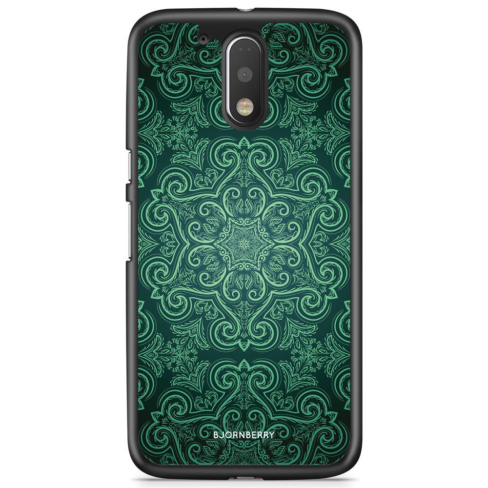 Moto G4/G4 Plus Case - Green Retro Pattern