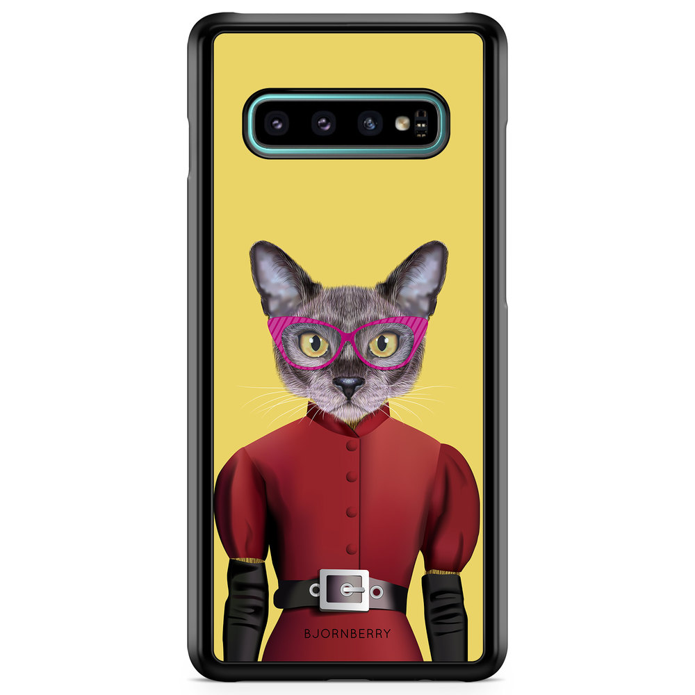 Samsung Galaxy S10 Plus Case - Hipster Cat