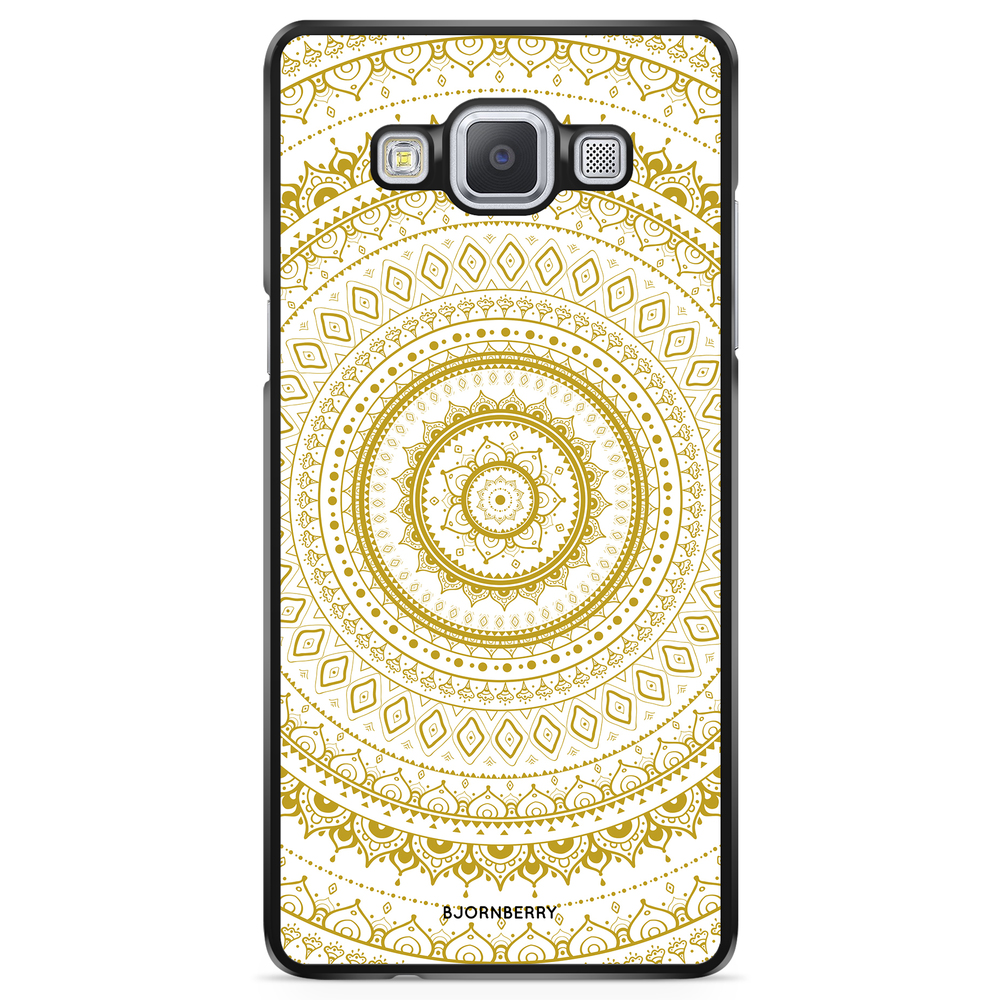 Samsung Galaxy A5 (2015) Case - Vit Guld Mandala