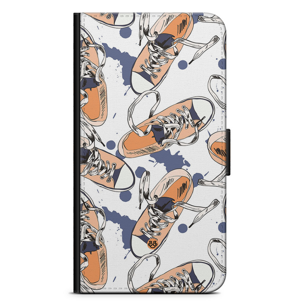 Motorola Moto E40 Wallet Case - Shoes Pattern