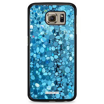 Samsung Galaxy S6 Skal - Stained Glass Blå