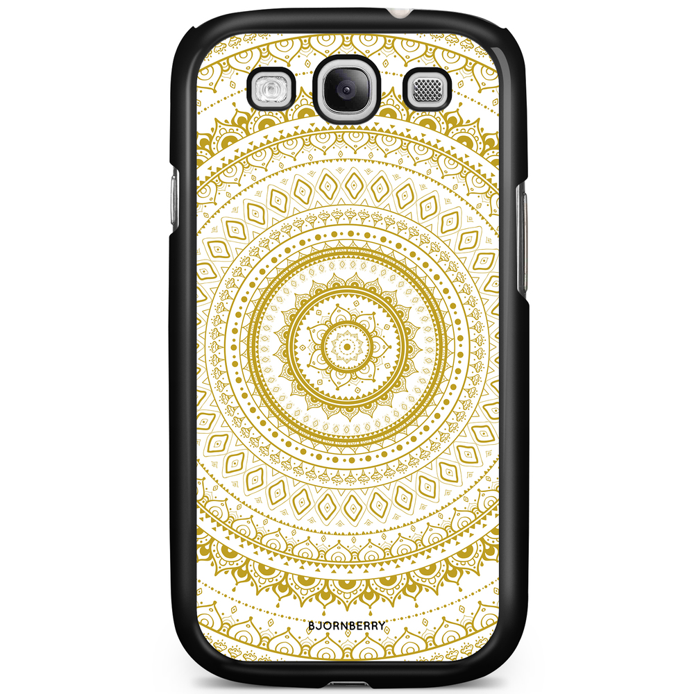 Samsung Galaxy S3 Mini Case - Vit Guld Mandala