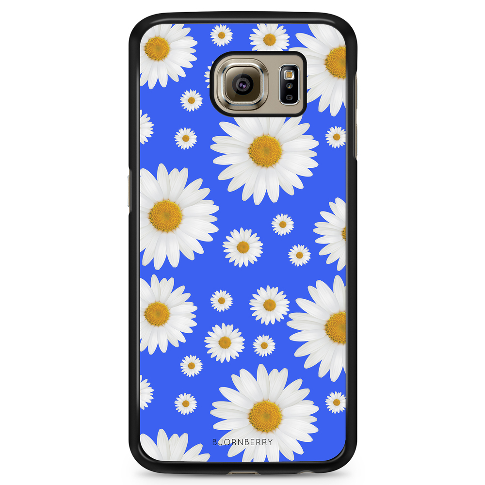 Samsung Galaxy S6 Case - Blue Daisy Flowers