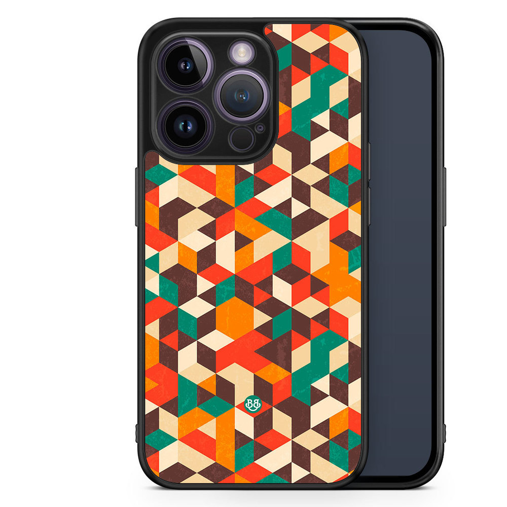 iPhone 14 Pro Case - Retro Geometric