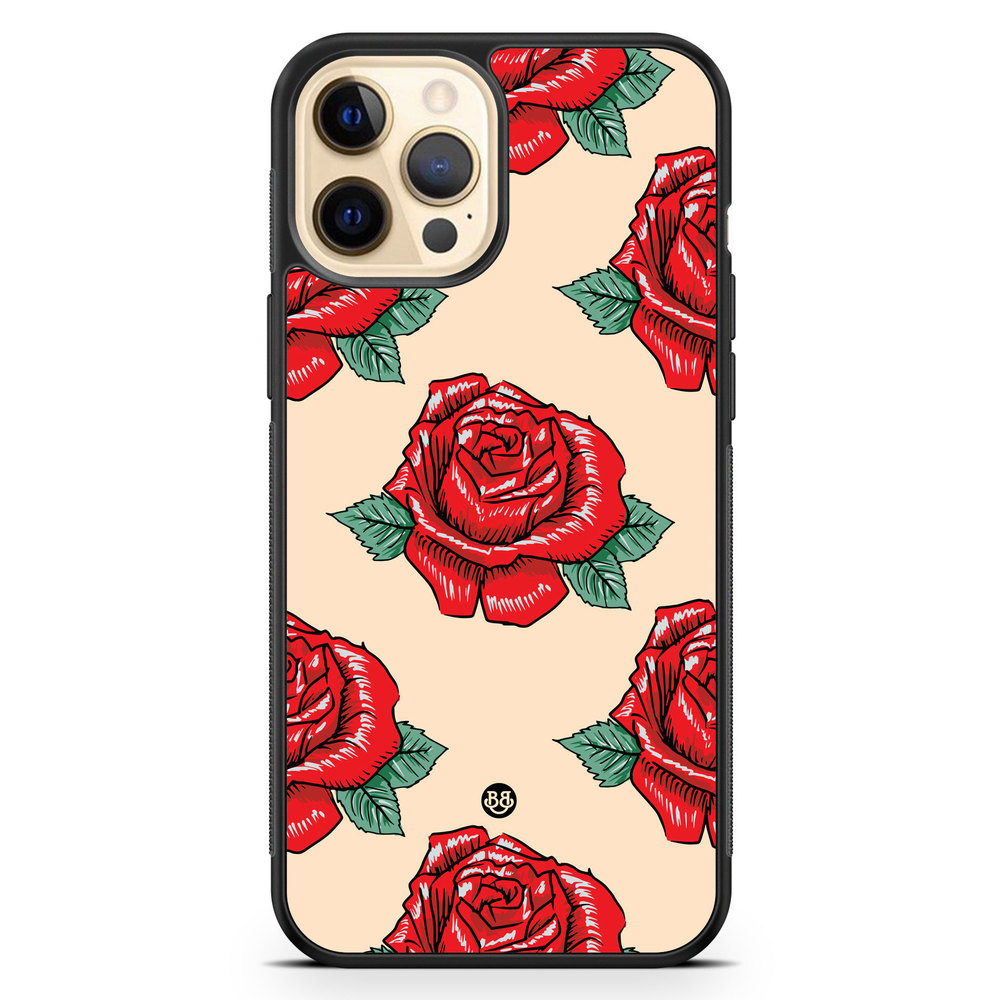 iPhone 12 Pro Max Case - Rose Pattern