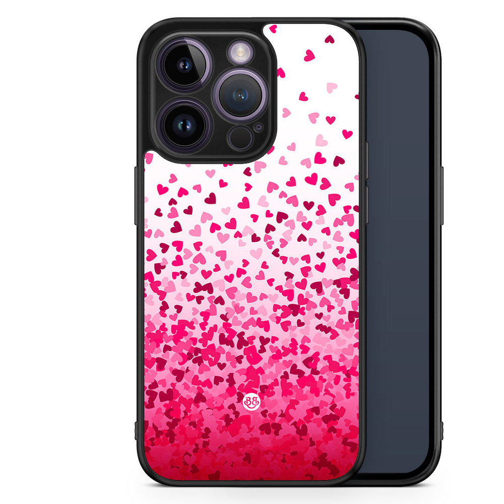 iPhone 14 Pro Case - Heart Confetti