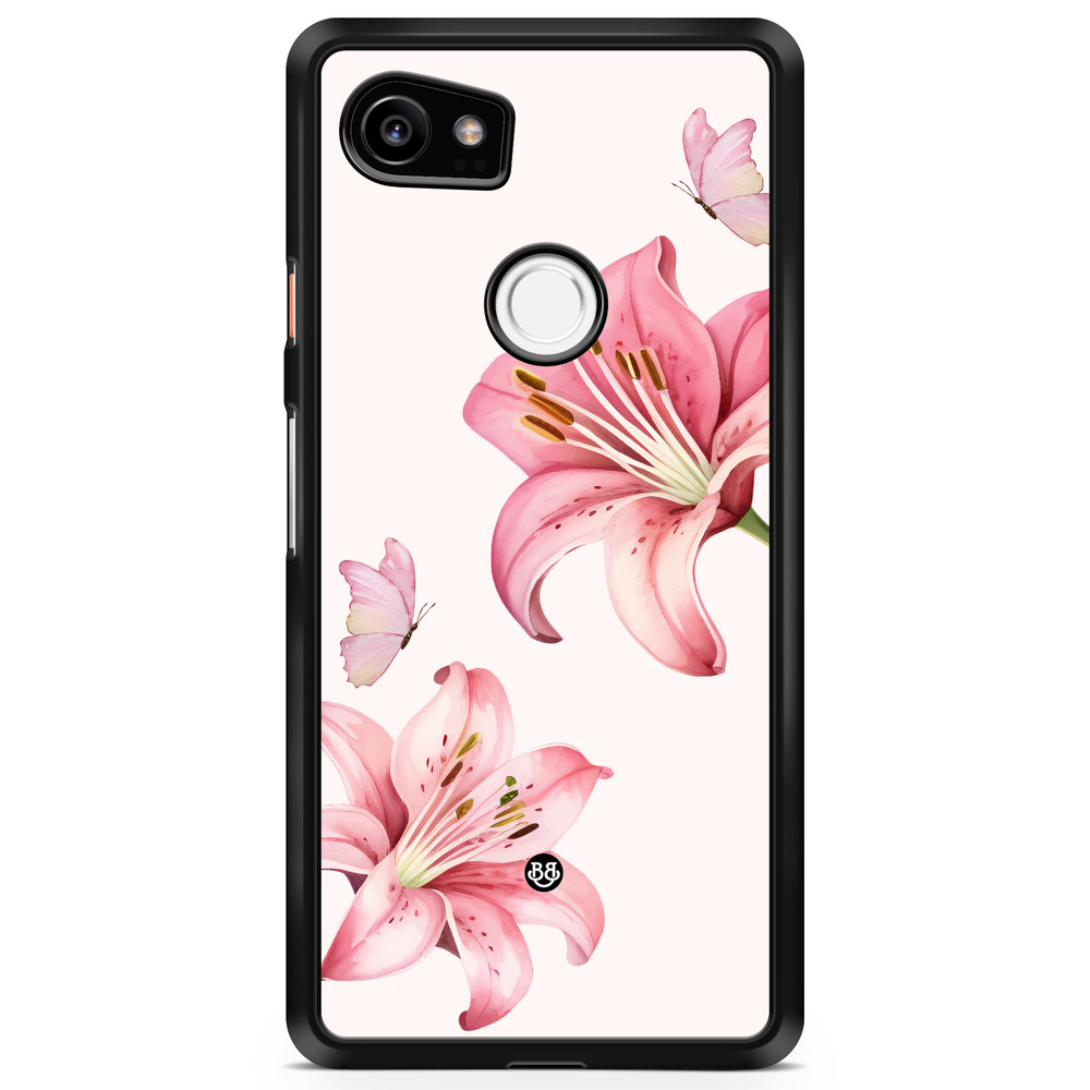 Google Pixel 2 XL Case - WILD BLOOM - Pink Lily