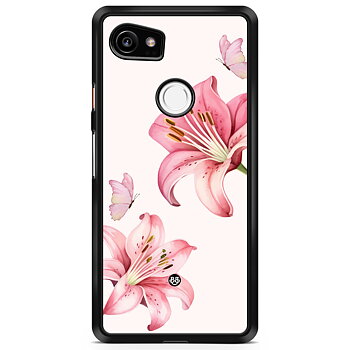 Google Pixel 2 XL Skal - WILD BLOOM - Pink Lily