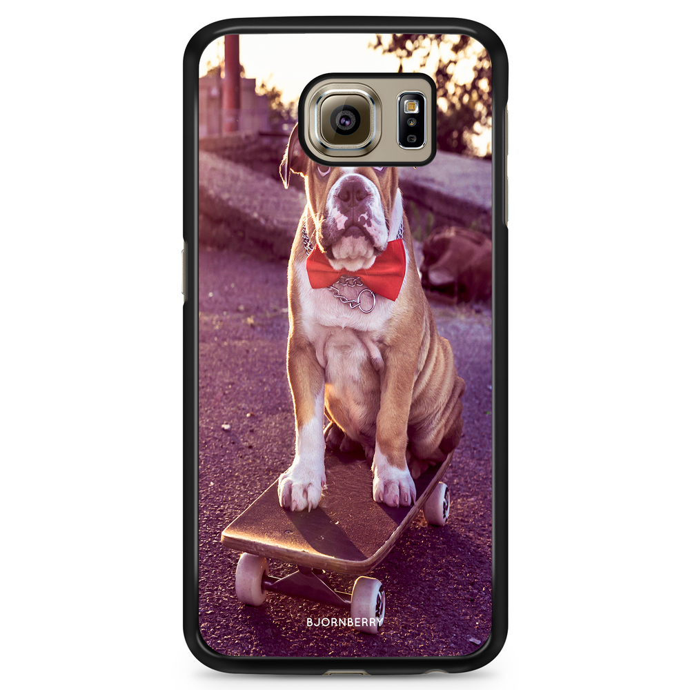 Samsung Galaxy S6 Case - Bulldog skateboard