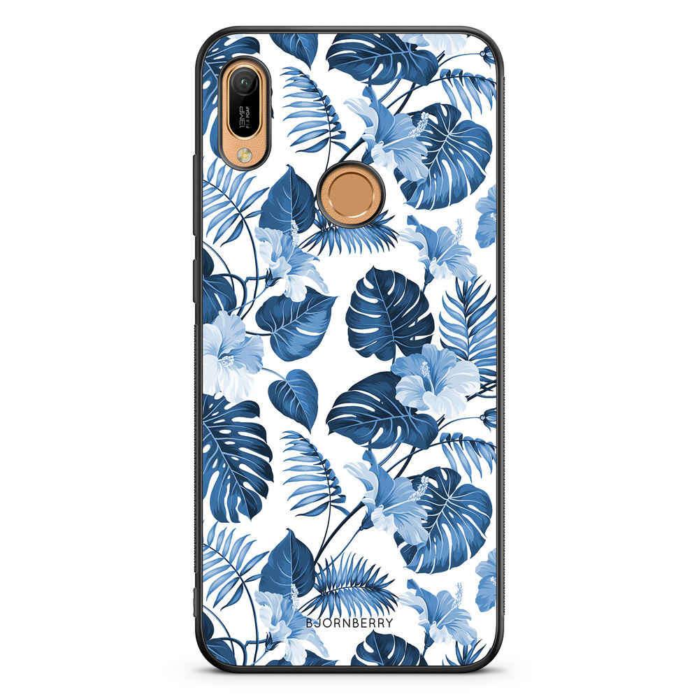 Huawei Y6 2019 Case - Blue Flowers