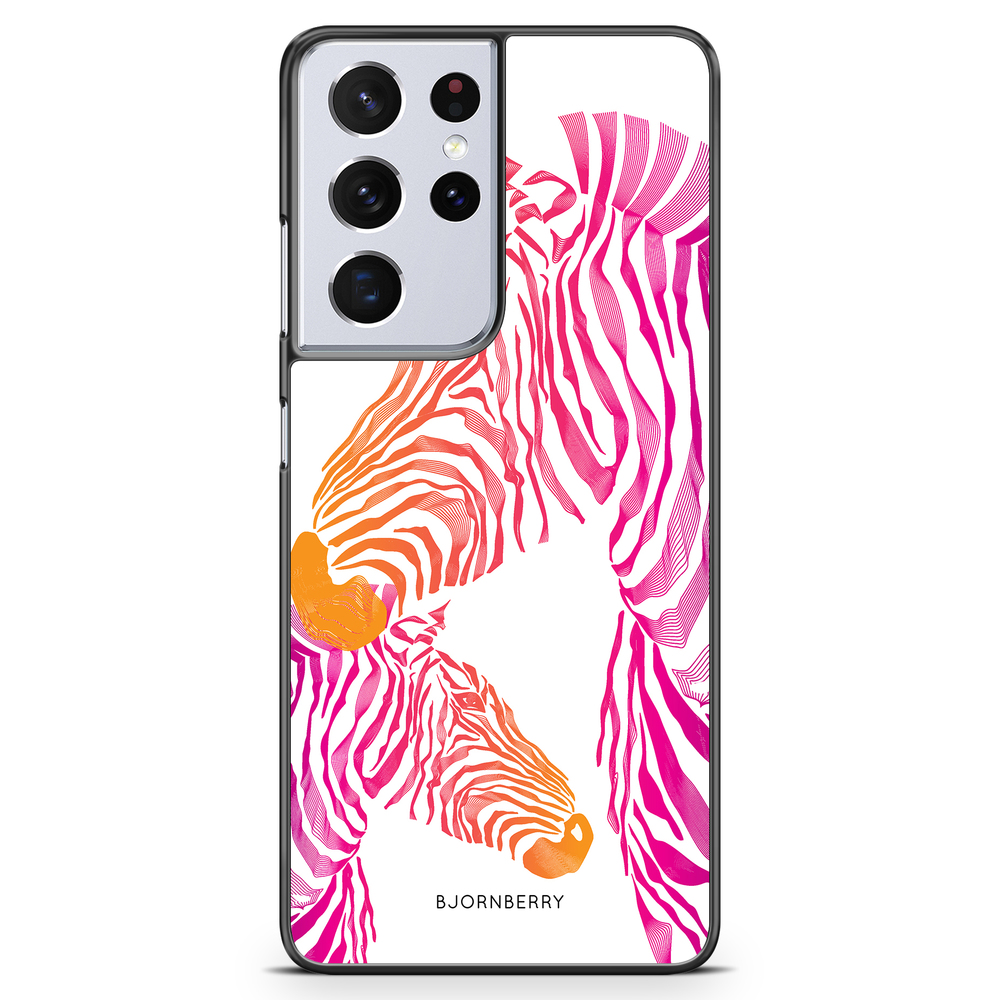 Samsung Galaxy S21 Ultra Case - Pink Zebras