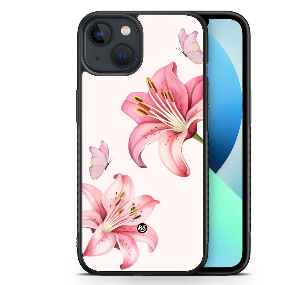 iPhone 13 Mini Case - WILD BLOOM - Pink Lily