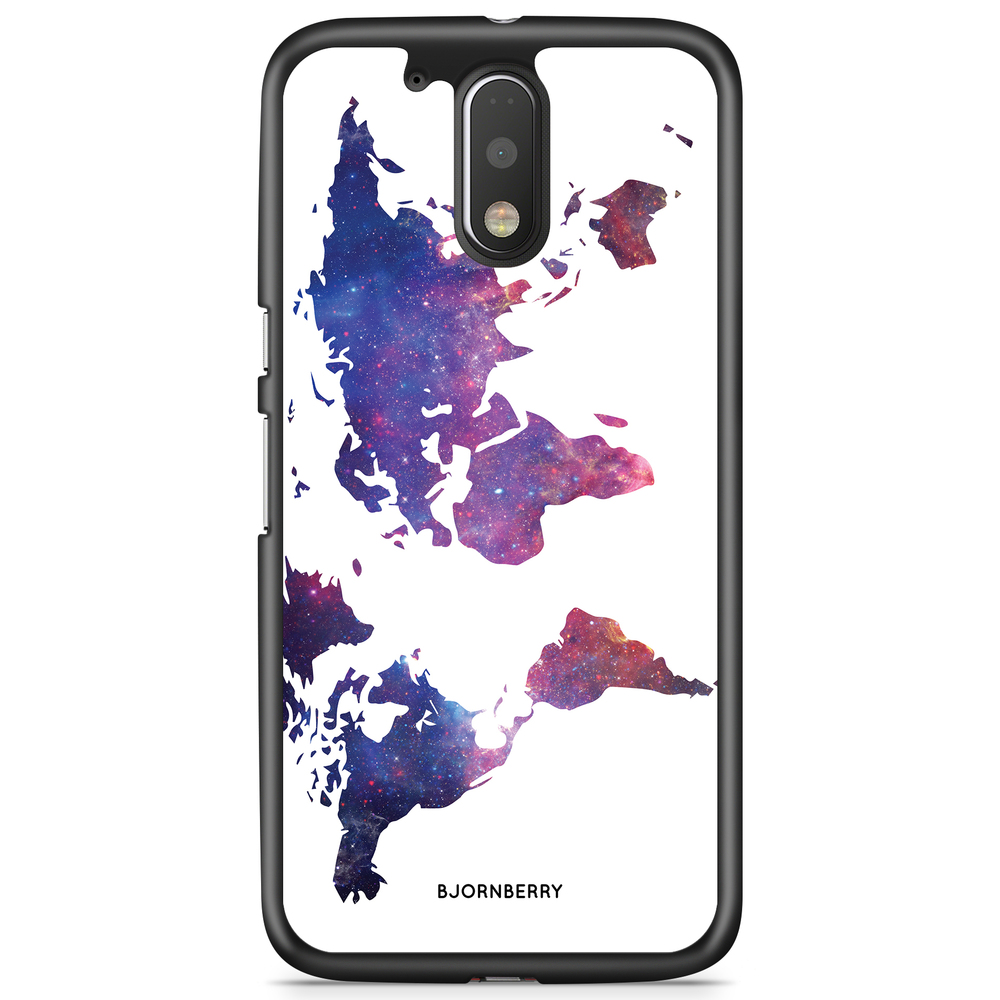Moto G4/G4 Plus Case - World Map Space