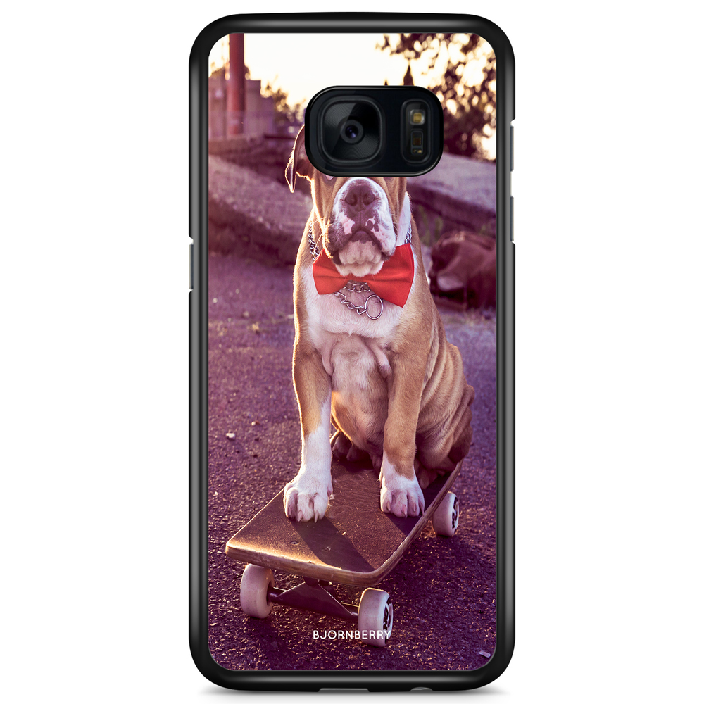 Samsung Galaxy S7 Case - Bulldog skateboard